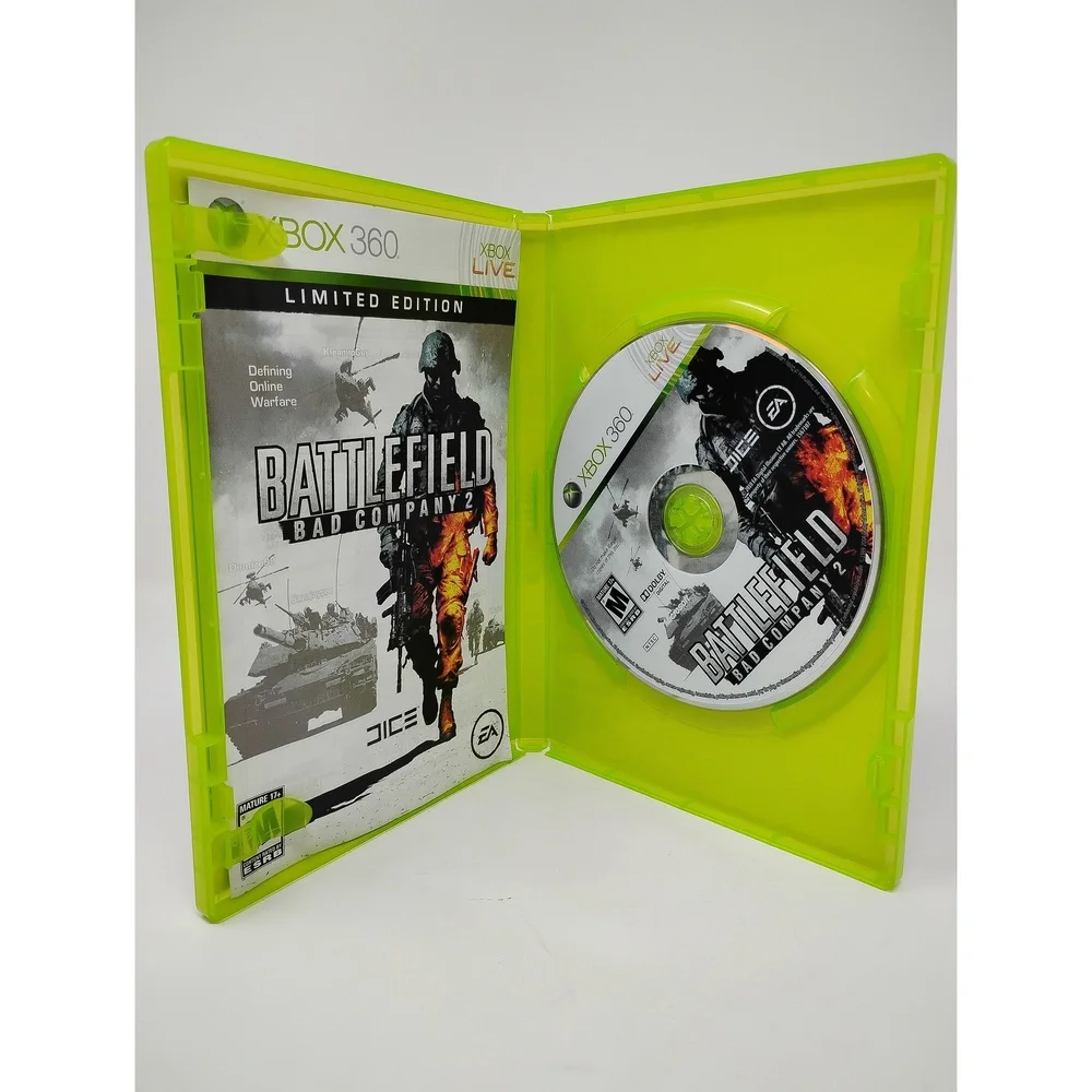 Battlefield Bad Company 2 Limited Edition Xbox 360 Game Military FPS Tactical